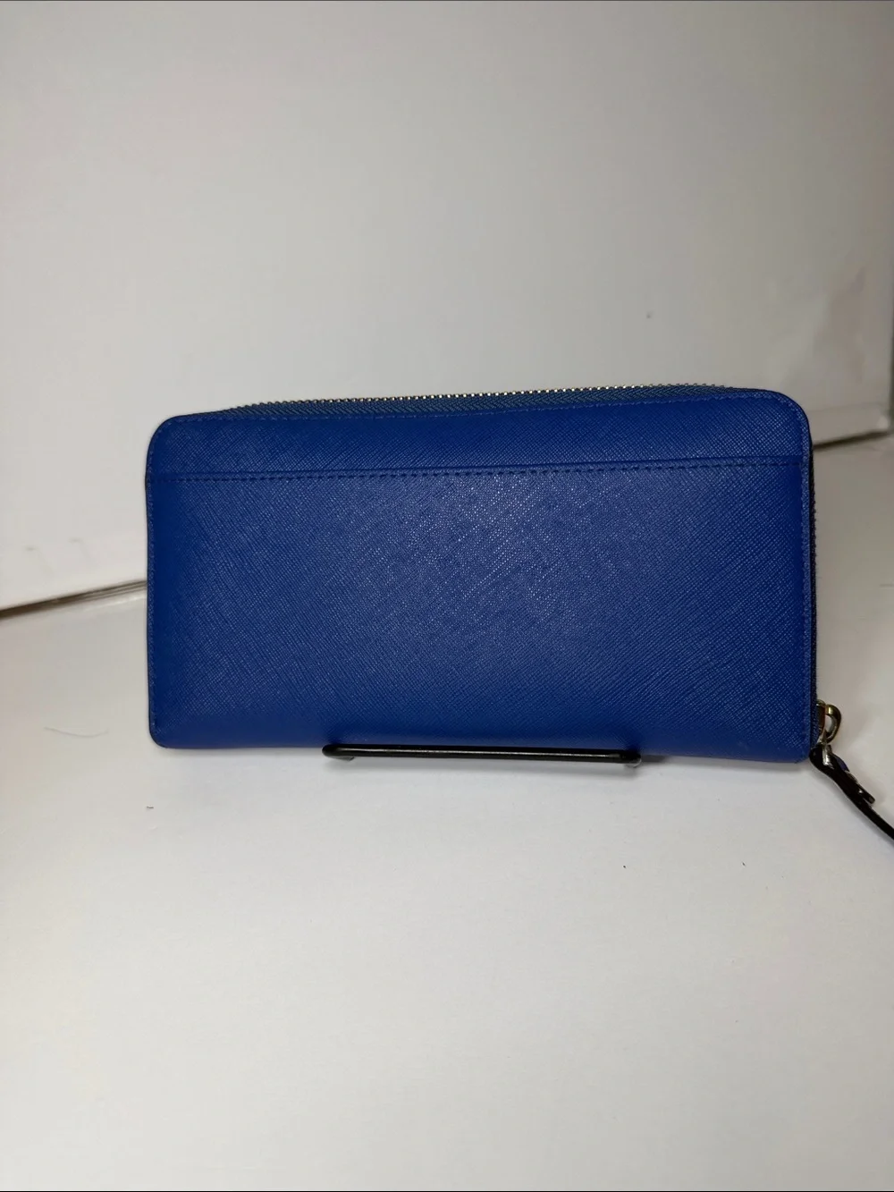 Kate Spade Neda Newbury Lane Zip Wallet Royal Blue Gold Hardware
